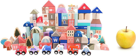 Joyland City Wooden Building Blocks for 3+ Years