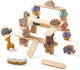 Joyland Παιχνίδι Στοίβαξης Animal Tower από Ξύλο για 36+ Μηνών