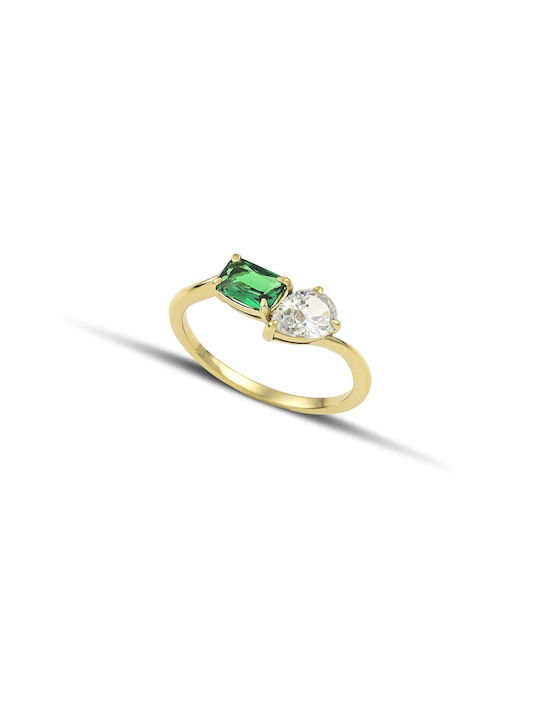 Themelidis Jewels Γυναικείο Δαχτυλίδι με Ζιργκόν από Χρυσό 14Κ