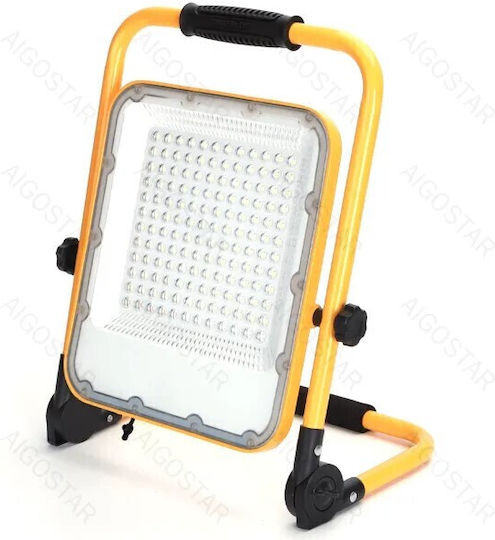 Aigostar Προβολέας Εργασίας Επαναφορτιζόμενος LED IP65 με Φωτεινότητα έως 2400lm