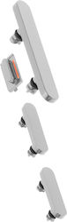 Clappio Power Volume Mute Button Iphone 13 13 Mini White