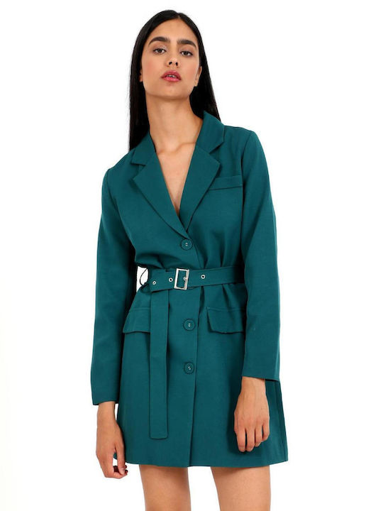 Doca Shirt Dress Dress Petrol