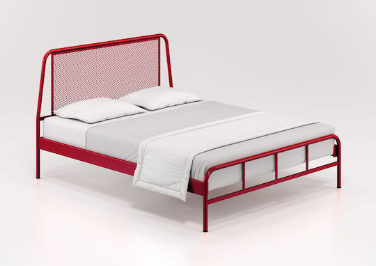 Instyle Κρεβάτι Υπέρδιπλο για Στρώμα 160x200cm Κόκκινο Instyle Κρεβάτι Υπέρδιπλο για Στρώμα 160x200cm Κόκκινο