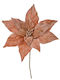 Decorațiune cu Poinsettia Roz Auriu 25x35cm