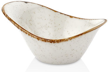 e-exoplismos Serving Bowl Round Made of Porcelain White 24pcs