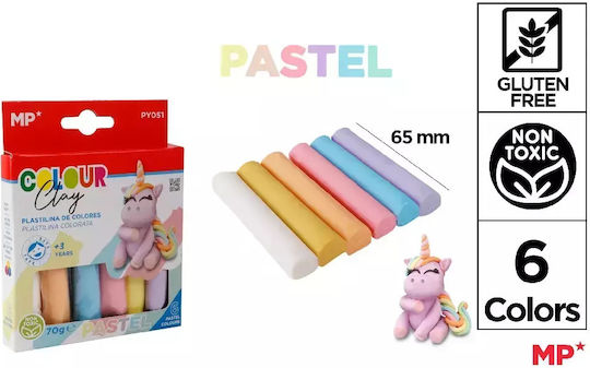MP Plasticines in Box for 3+ Years, 6 Pieces