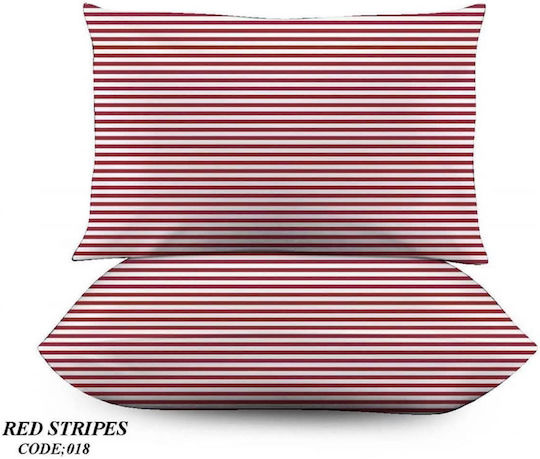 My Home Luxury Pillowcase Set Red 50x70cm.