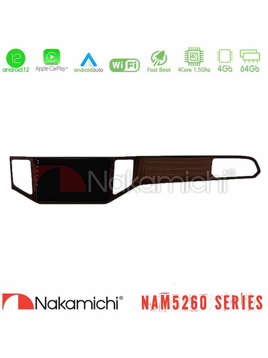 Nakamichi Car Audio System for Volkswagen Sportsvan 2014-2020 (Bluetooth/USB/AUX/WiFi/GPS/Apple-Carplay/Android-Auto) with Touch Screen 9"