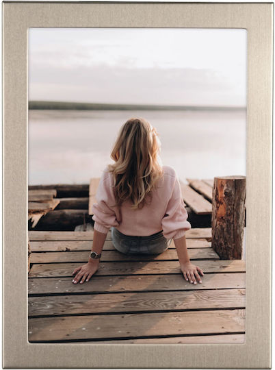 HAMA Titan Metallic Photo Frame with Silver Frame
