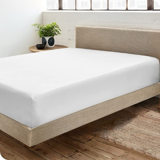 SpitiBazaar King Size 180x200+30εκ. με Λάστιχο Λευκό
