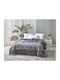 Charalambidis Textiles Bettbezug Großes Doppelbett 220x240cm Light Grey 750 GSMGsm