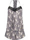 Guess Χειμερινό Σατέν Babydoll Sand