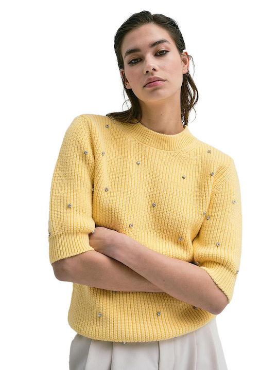 Damen Pullover Yellow