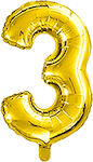 Balloon Foil Number 3 Gold