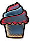 GRC Tech Infinity beleuchteter hängender Cupcake 30x36cm beidseitig