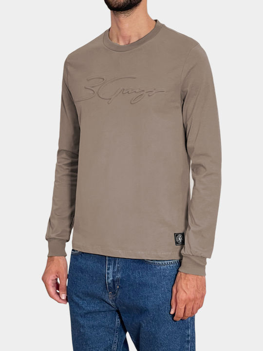 3Guys 3Guys Long Sleeve Gray Blouse of Petra