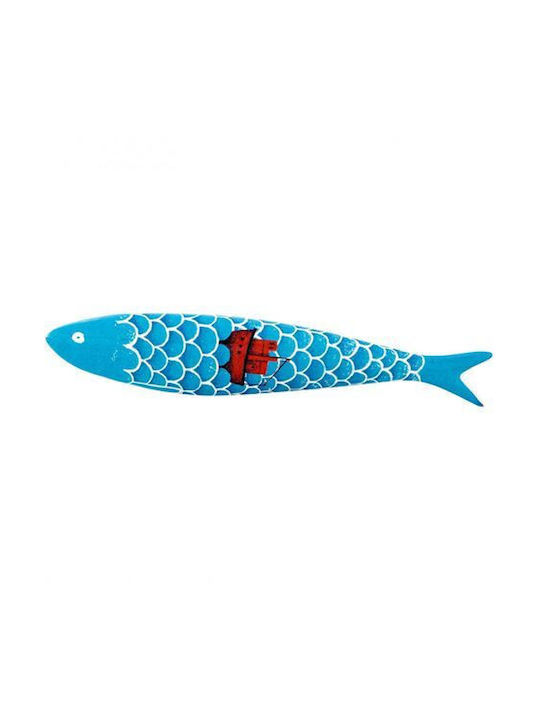 Decorative Ceramic Sardine High Tide Bordallo Pinheiro 18.5 Cm