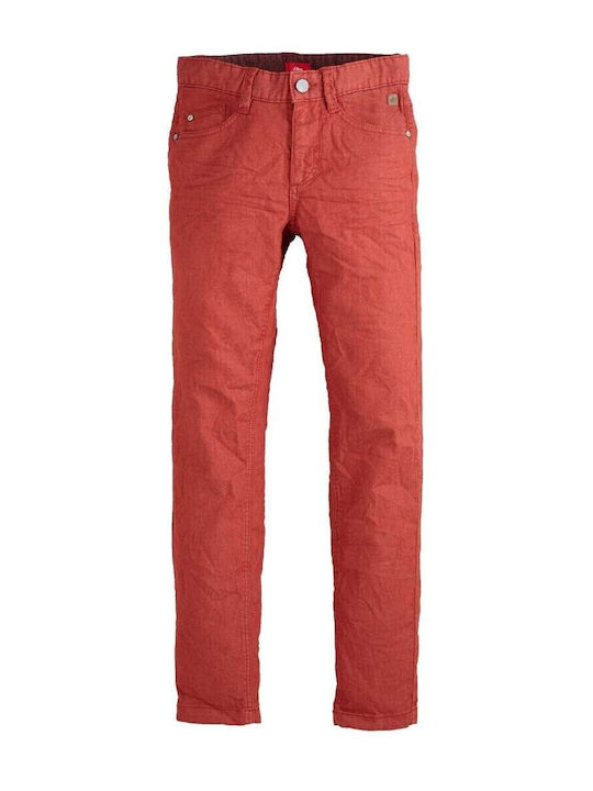 Kids' Pants Dark Red