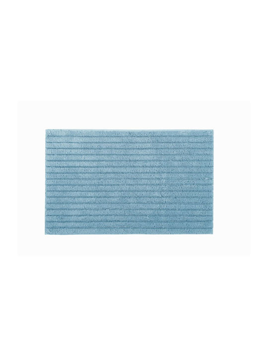 Sorema Badematte Baumwolle Rechteckig Ribbon 111-808023397 Petrol Blau 60x60cm
