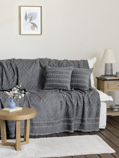 Nima Mansi Ριχτάρι Πολυθρόνας Chenille 180x180εκ. Gray 34484