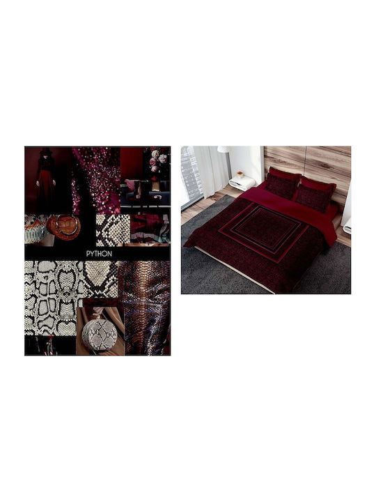 Makis Tselios Home Комплект Пухено Куинсайз 220x240бр Python Бежов 3бр