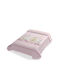 Adam Home Decke Babydecken Kinderbett Ster 664 Samt Rosa Pink 110x140cm