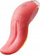 Vibrator Încălzit USB 10 Mode de Vibrație Limba Stimulatoare Femei