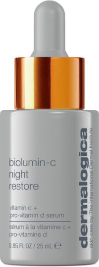 Dermalogica Biolumin-c Night Restore Serum Anti-îmbătrânire Pentru Față cu Vitamina C pentru Detoxifiere și Strălucire 25ml