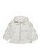Kids Cardigan Fur with Hood Ecru