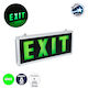 GloboStar Rechargeable LED Exit Emergency Light with Battery Powered 1pcs