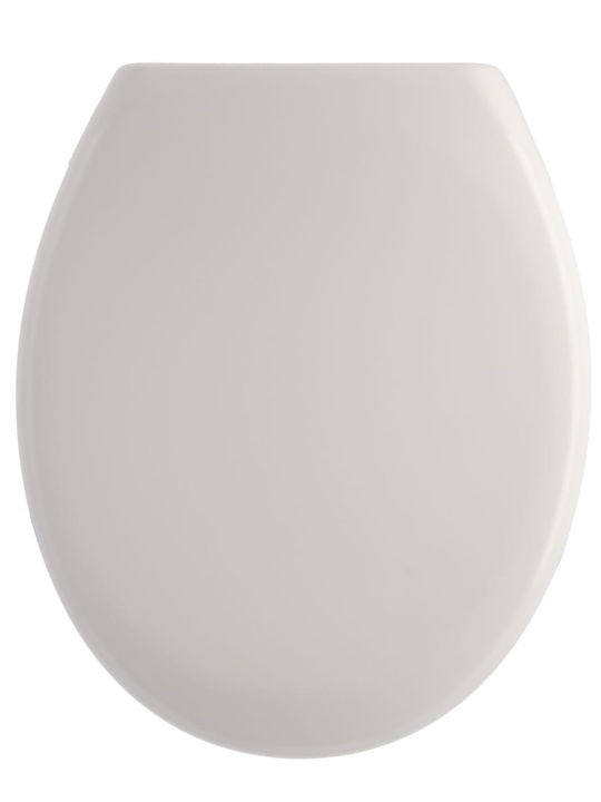 Atmosphera Plastic Soft Close Toilet Seat White 46cm