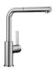 Blanco Landoras Kitchen Faucet Counter with Pull-Out Spray Silver