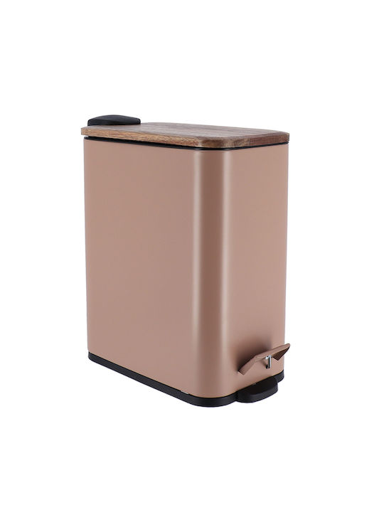 Atmosphera Abfalleimer Abfall Metallisch Braun 28x14x28cm 1Stück