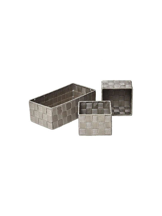 Atmosphera Storage Basket Fabric Brown 1pcs