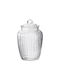 Leone Vase General Use with Lid Glass Transparent 220ml