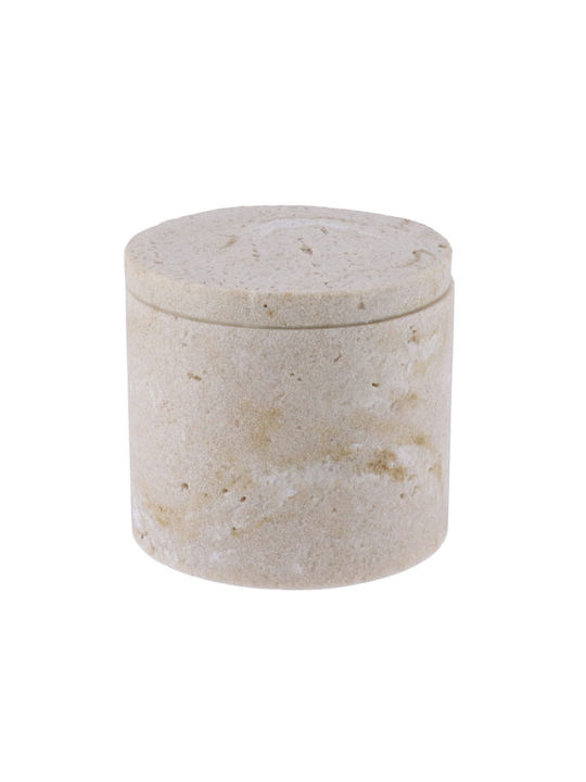 Atmosphera Vase General Use with Lid Glass Gray 9x9x8.2cm