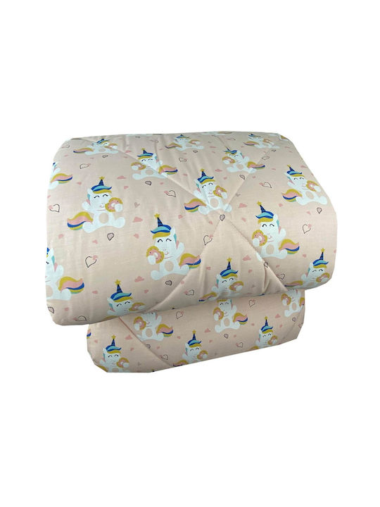 Astron Italy Kinderbettdecke Einhorn Donuts Rosa 160x240cm