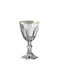 Mario Luca Giusti Glass Water / White Wine made of Glass in Gold Color Goblet