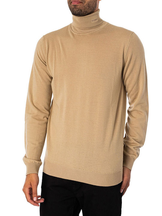 Hugo San Πουλόβερ Μακρυμάνικο Medium Beige