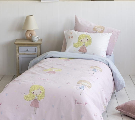 Nima Sheet Set Single Cotton Lovely Pink 170x255cm 2pcs