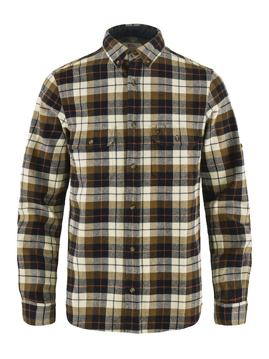 Singi Long-sleeved Flannel Shirt Ecru