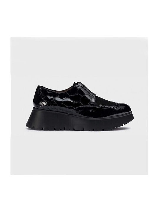 Δερμάτινα Γυναικεία Loafers σε Μαύρο Χρώμα
