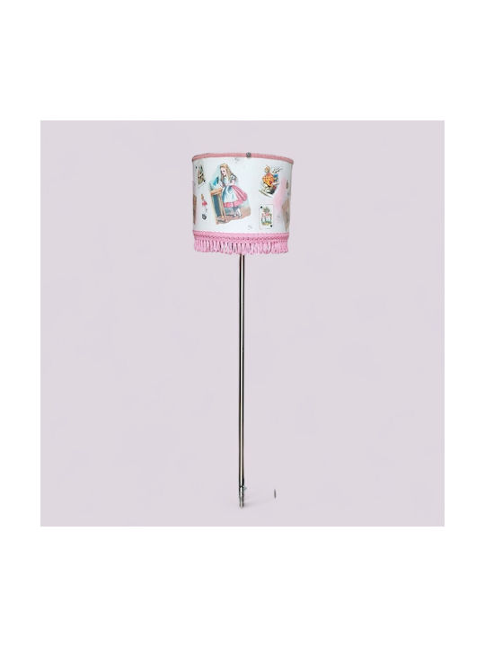 Oxygen Alice in wonderland Floor Lamp H165cm. with Socket for Bulb E27 Pink