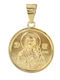 Tasoulis Jewellery Collection Charm Φυλαχτό Παναγία από Χρυσό 9Κ
