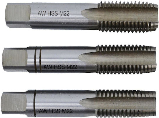 Awtools M2 Hss Tapping Tool M16x2.00 Set 3 Pieces