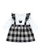 Children's Dress Long Sleeve Checked Multicolour
