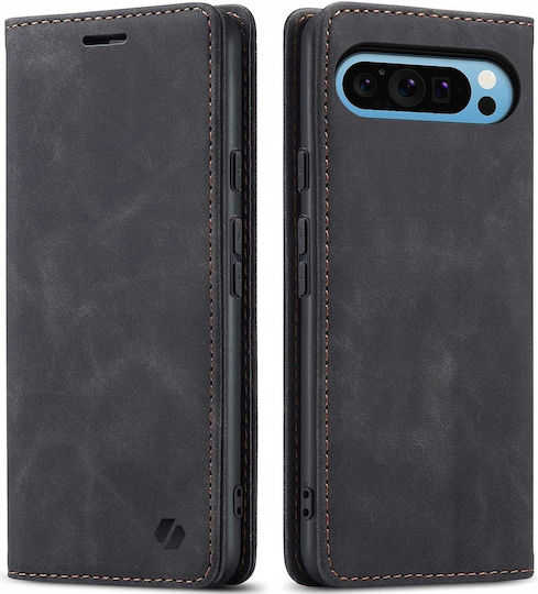Spacecase Wallet Synthetisches Leder / Silikon Schwarz (Google Pixel 9 Pro XLOnePlus 9 Pro)
