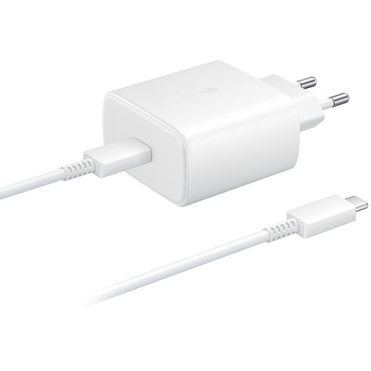Samsung Charger with USB-C Port and Cable USB-C - USB-C 45W Whites (EP-TA845X Bulk)