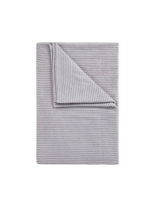 Butlers Lord Of Cord Pătură Catifea Simplă 150x200 cm Gri Deschis