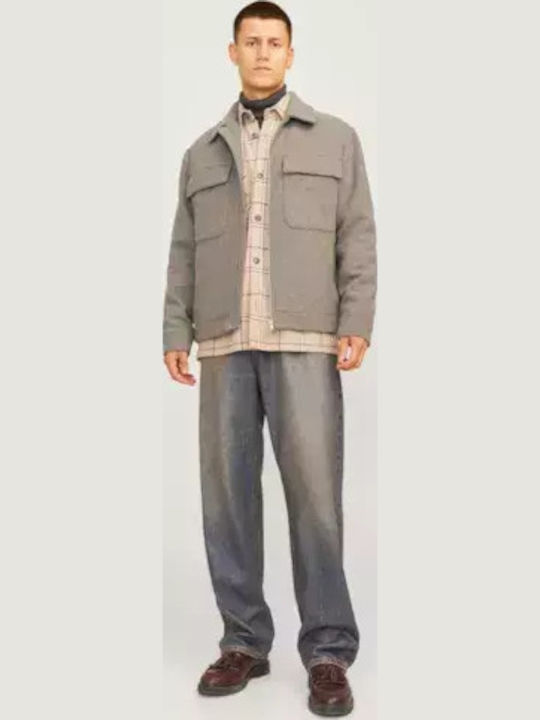 Jack & Jones Men's Half Coat Greige
